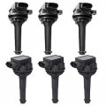 Set Of 6 Ignition Coil Packs Replacement For 1999-2005 Volvo S80003-2005 Xc90 2 8l 2 9l I6 Replace 91256016 