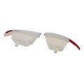 X Autohaux Pair Interior Door Panel Courtesy Light Lens Cover Warning Lamp Housing For Ford F-150 1997-2003 F-250 Lobo