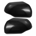 1 Pair Carbon Fiber Pattern Side Door Rearview Mirror Guard Cover Trim For Toyota Tundra 2022 