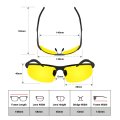 Blupond Night Vision Glasses For Driving Men Women Yellow Tint Anti Glare Nighttime Knight Visor