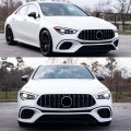Gt Style Front Grille For Mercedes X118 W118 Cla200 Cla250 Cla35 Cla45 Amg 2020 Silver
