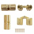 8mm Invisible Brass Barrel Hinges Hidden 180 Degree Opening Angle For Diy Jewelry Box Hand 4 Pcs 