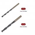 Uxcell Drill Bits Set Titanium Nitride Coated High Speed Steel 4341 Straight Round Shank Drilling Cutter For Stainless Alloy