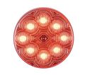 M16280rcl Red 2 5 In Round Led Clear Lens Clearance Marker Light Waterproof Polycarbonate Housing Dot Approved Universal Fit 