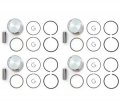 4 Piston Kits Standard Bore Fits Honda Cb400f Super Sport Rings Clips Pins