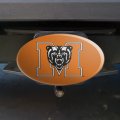Mercer University Primary Logo Oval Tow Trailer Hitch Cover Plug Insert
