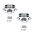 2 Pack Push Button Latch Cabinet Door Catch Keyless Cupboard Locks For Rv Yachts Motorhome Camper Caravan Silver With Screws 