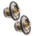 Hoypeyfiy 2 Pcs 21200ea000 Engine Coolant Thermostat Assembly Replacement For Pathfinder Infiniti Suzuki Equator Replaces 