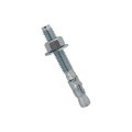 3 8 In X Wedge Anchor Bolt Fasteners For Concrete Cement And Brick With Nuts Washers Heavy Duty Zinc Plated Steel 50 Pack 