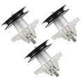 Caltric 3 Spindle Assembly With Pulley Compatible Troy Bilt Tb2450 Horse Mustang Xp Rzt 50in Deck