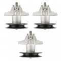 Caltric 3 Spindle Assembly With Pulley Compatible Troy Bilt Tb2450 Horse Mustang Xp Rzt 50in Deck