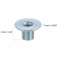 Uxcell M6 T-nuts 24pcs Carbon Steel Tee Nut Round Base Weld Nuts 10mm Height Through Hole Flange Insert Female Thread Plate