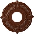 Ekena Millwork Cm12atbmc Attica Ceiling Medallion Fits Canopies Up To 3 1 2 Hand-painted Burnished Mahogany Crackle 