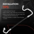 A-premium A C Suction Line Hose Assembly Compatible With Ford Focus 2014-2016 2018 L4 2 0l Compressor To Evap