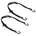 2 Pcs Motorcycle Helmet Rope 35 4 Retractable Black Luggage Mesh Elastic Strap With Hooks For Fastening Helmets On Motorcycles 