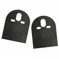 Universal 2500lb 2600lb Steel Upper D Plate Mounting Brackets Part Air Driver And Passenger Side 2 Pcs 