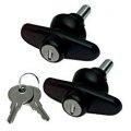 Crl Truck Cap T-handles For Glass Door Pair 