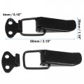 X Autohaux Universal Car Bumper Security Hook Lock Clips Quick Release For Trunk Fasteners Bumpers Fenders Black 80x28mm 2pcs