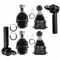 Ocpty New 6-piece Fit 2010018 For Toyota 4runner010 Fj Cruiser 2 Front Lower Ball Joint 2 Outer Tie Rod End 2 Upper