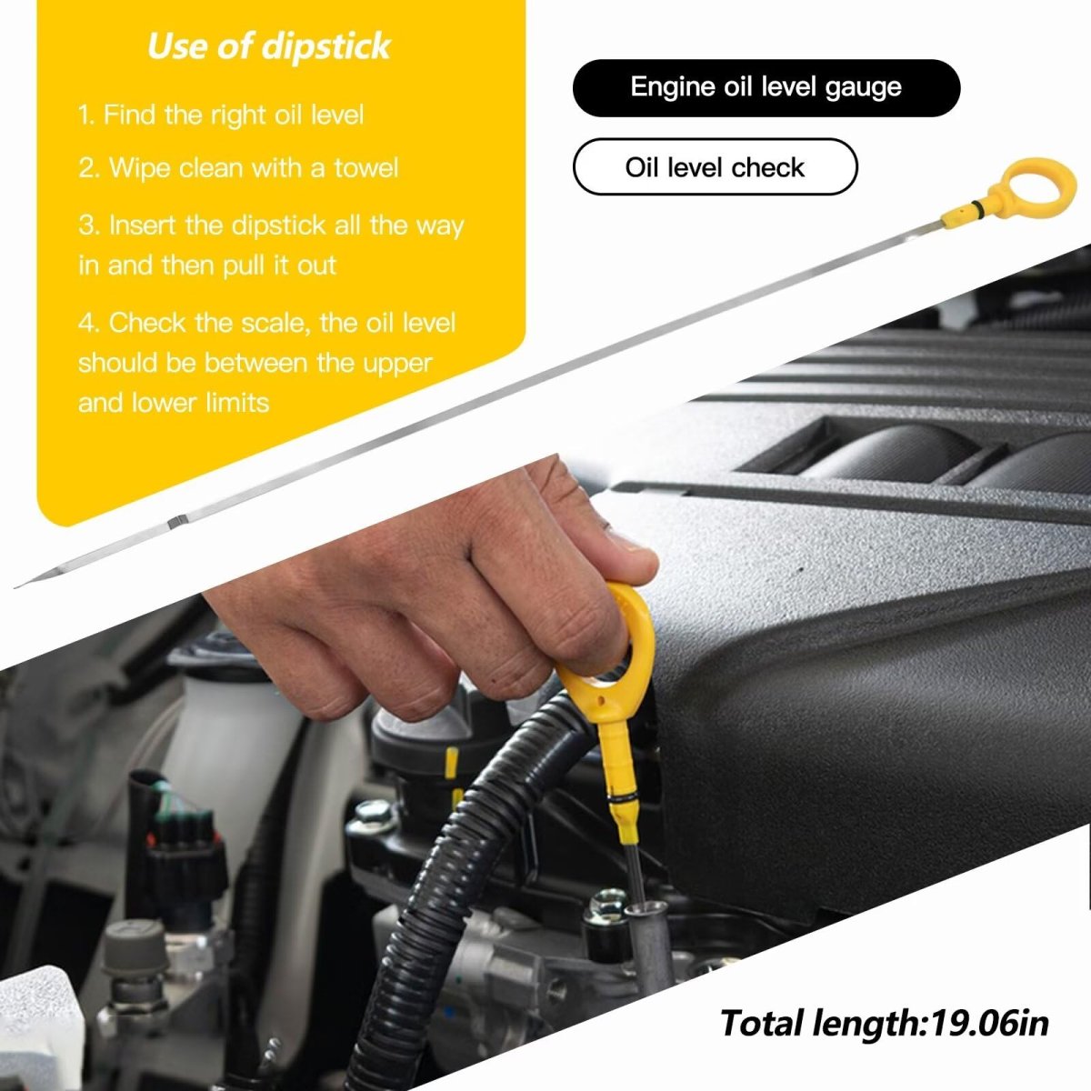 917-325 4792965aa Enp3108 Engine Oil Level Dipstick Fits For 2007 Dodge Magnum Sxt Wagon 4-door 3 5l 3497cc 215cu In V6 Gas