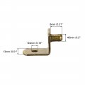 Uxcell Shelf Support Peg 5mm L-shaped Furniture Cabinet Closet Bracket Pegs With Hole For Kitchen Book Shelves Supplies Bronze