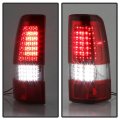 Acanii For 1999-2002 Chevy Silverado Gmc Sierra 1500 2500 3500 Red Clear C-strip Full Led Tail Lights Brake Lamps Pair