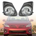 Labwork 1 Pair Fog Lights Assembly Replacement For Toyota Corolla 2011-2013 Clear Lens With Bulbs Harness Switch Kit Driving