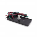 Uxcell 2 Pcs Red Plastic Led Light Rectangle Tail Brake Turn Signal Lamp Universal For Motorcycle