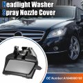 Uxcell 1 Pcs Front Left Headlight Washer Spray Nozzle Cover No A1648600108 For Mercedes Benz W164 Ml350 2005-2011