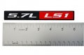 Combo Ls1 5 7l Black Oil Cap In Billet Aluminum 2 X Pair Set Red Liter Real Engine Hood Emblem Badge Nameplate Crate For 97-04