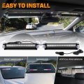 Xridonsen Emergency Dash Strobe Lights 144 Led Purple White Escort Warning Hazard Safety 2x 14 5 Inch Front Rear Interior