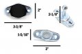 Red Hound Auto 2 Entry Door Holders Catch Coated Steel For Trailer Doors And More Includes Metal Stem Socket 3 Inch