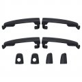 Deal Auto Electric Parts 4pcs Complete Left Right Front Rear Side Smooth Black Exterior Door Handles For Matrix Corolla Camry 