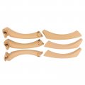 Pack Of 3 Rear Left And Front Right Side Beige Interior Door Panel Handle Pull With Outer Trim Cover 