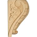 Ekena Millwork Corw02xx04baal 1 2-inch W X 2 4-inch D H Small Acanthus Leaf Block Corbel Alder 