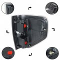 Labwork Driver And Passenger Side Red Smoked Tail Lights Replacement For 2009-2014 Ford F150 F-150 Pickup Truck Rear Brake