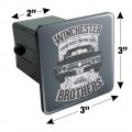 Supernatural Brother S Impala Tow Trailer Hitch Cover Plug Insert For 2 In Receivers Heavy Duty Abs Plastic With Uv Resistant