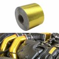 Jrsauto 2 30ft Gold Intake Heat Reflective Tape Wrap Self-adhesive High Temperature For Moisture-proof Anti-fog Fireproof And