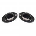 Hercoo License Plate Lights Lamp Lens Left Right Hand Black Housing Compatible With 1994-2002 Dodge Ram 1500 2500 3500 Pickup