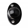 Hercoo License Plate Lights Lamp Lens Left Right Hand Black Housing Compatible With 1994-2002 Dodge Ram 1500 2500 3500 Pickup