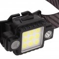 Oukens Led Headlamp Usb Magnetic Ultralight Cob Multifunction Abs Headlight With Red Blue Light Mode Rechargeable Head Lamp For