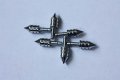 Semt-universal Chrome Motorcycle Spike Bolts Windscreen Fairings License Plate B074ntxjbb