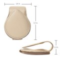 Jeep Beige Leather Magnetic Sunglass Holder Car Sun Visor Mount Clip Official Licensed 2 5 In X 3 38 Accessory
