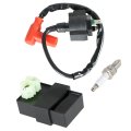 Ignition Coil Cdi Kit For Hondaeman 400 Trx400fw Replacement For 30410-hm7-003 And 30510-hm7-003 Includes Plug 