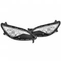 Front Fog Light Set For 2013-2017 Hyundai Genesis Coupe W Cover Connector Left Right Side Clear Lens Halogen Style Lamp 
