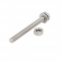 Uxcell M4x40mm 304 Stainless Steel Phillips Pan Head Bolt Screw Nut W Washer 20 Sets