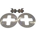 Front Brake Rotors And Pads Fits 2006-2008 Can-am Outlander Max 800 Ltd