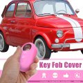 3 Button Car Remote Key Cover Case Protective Replacement Pink Silicone For Fiat 500 Viaggio Ottimo Tipo