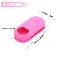 3 Button Car Remote Key Cover Case Protective Replacement Pink Silicone For Fiat 500 Viaggio Ottimo Tipo