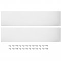 2pcs Door Kick Plate 8 X 34 Inches Aluminum For Exterior Front Or Back Avoid The From Kicking Silver 